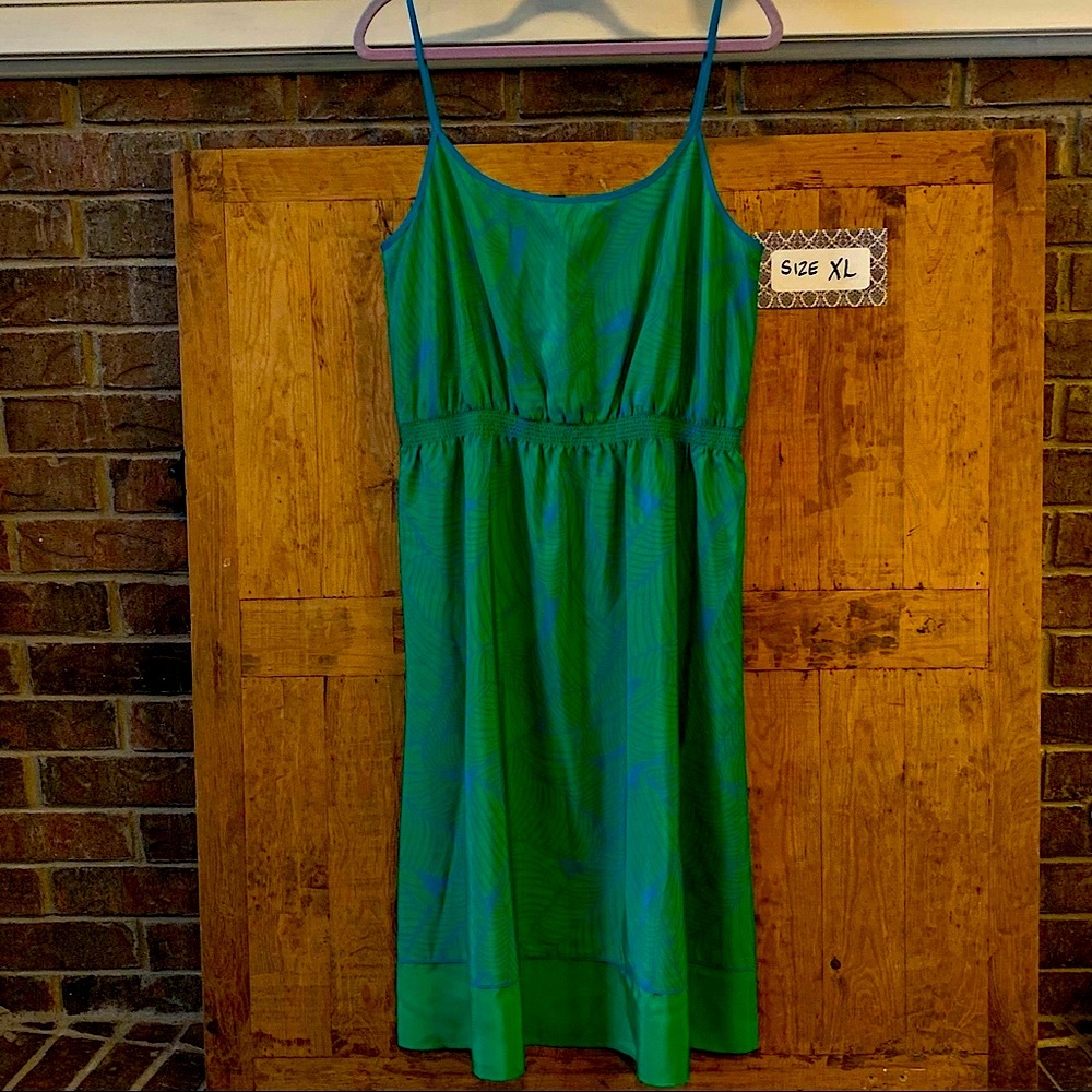 Dress green Summer Sleeveless Spaghetti XL
